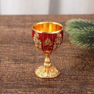 China Factory Direct Traditional Mini Wine Glass Retro Arabic High-end Atmosphere Luxury Tea Cup for sale