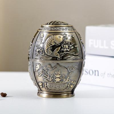 China New Design Alloy Fish Relief Toothpick Box Toothpick Holder Viable Guangdong Eco Toothpick Holder for sale