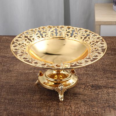 China Creative luxury living room household viable storage dish dessert snack dried fruit dish for sale