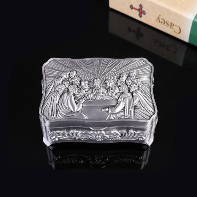 China Exquisite Gift Box Christian Patterns Jewelry Packaging Box European Best-saling High-end Jewelry Box For Jewelry for sale