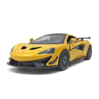 China Diecast Toy 2021 Newest Mclaren 570S GT4 1:32 Diecast Car Alloy Pull Back Toy Car Model For Boys for sale