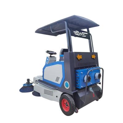 China Commercial Hotels 2022 Electric Ride-on Road Yard Vacuum Sweeper for sale