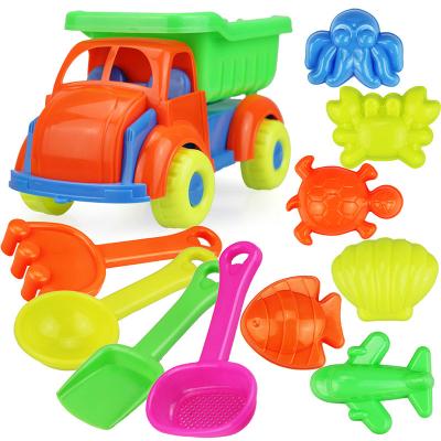 China PLAY SAND sand models and plastic truck sand beach toys set for kids for sale