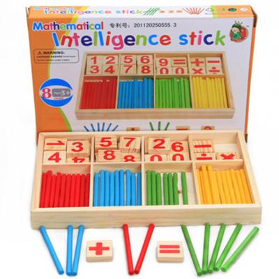 China DIY Teach Wooden Count Toys Count Sticks Educational Wooden Toys For Kid Math Toys for sale