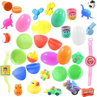 China Cheap Easter Egg Surprise Egg With Small Toys Inside Shell Plastic Easter Eggs for sale