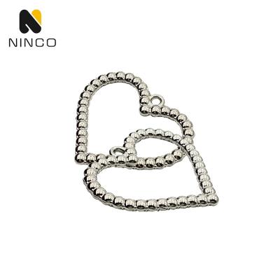 China Eco-Friendly/Nickel Free/Small Heart Bra Zinc Alloy Custom Designer Cute Swimwear Lead Free/Top Quality Silver Pendants Bag Logo Bracelet Charms For DIY Jewelry Making Tags jewelry for sale