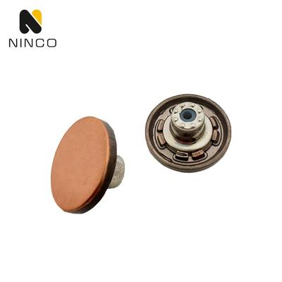 China Fancy Antique Viable Metalic Buttons Botones Around Para Logo Metal Snap Buttons Custom Jeans For Clothes Denim Jacket Jeans for sale