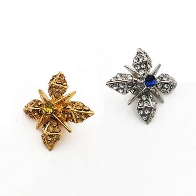 China Eco-Friendly/Nickel Free/Lead Free Charm Pins/High Quality Brooches Women Scarf Hijab Designer Flower Rhinestone Fashion Jewelry And Brooches Pins Custom Badge Lapel For Men for sale