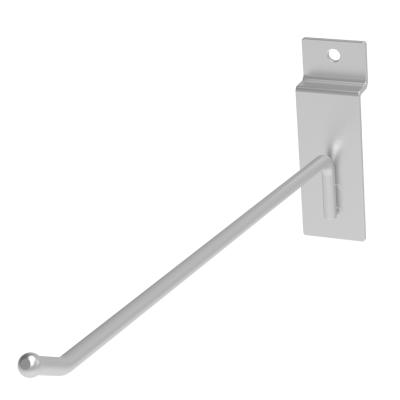 China Easy Install 8 Inch Slatwall Display Hook Slatwall Accessories Shop Hook Customized Heavy Duty Merchandise Display SWH-002-8 Acceptable for sale