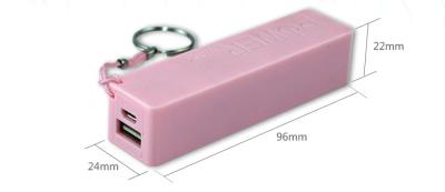 China Pink Mini Cute Power Bank For Smartphones , Rechargeable External Battery Bank for sale