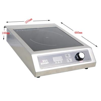 China Power Saving 3.5KW Stainless Steel Heating Commercial Induction Cooker For Quick Cooking for sale