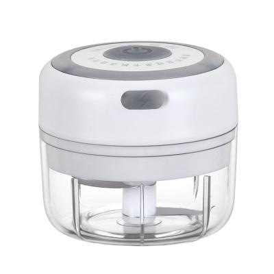 China Kitchen Economical ABS White/Portable Pink/Blue Mini Electric Garlic Chopper for sale