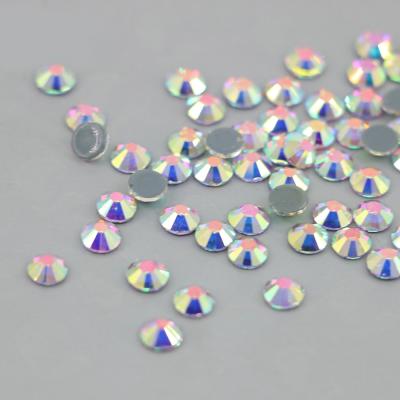 China Austria crystal flatback flatback ab round hotfix hotfix crystal stones in bulk for jewelry decoration for sale