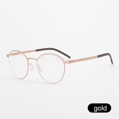 China Retro Customizable Wholesale German Screwless Glass Optical Frame Handmade Full Prescription Simple And Elegant (TONA) for sale