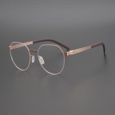 China Simple and elegant factory wholesale cat eye acetate glasses frame titanium alloy glasses shape optical glass frame for sale