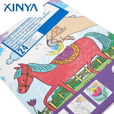 China For Home Use XINYA Cheap Bulk Products Custom Design Children Coloring Drawing Book Painting Printing for sale