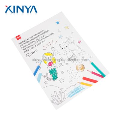 China For Home Use XINYA Soft Cover Chinese Promotional Children Cheap Custom Printing Coloring Books For Children for sale