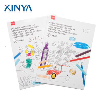 China For Kids School Exercise Kid Drawing Custom Printing Coloring Book Home Use XINYA Stationery Supplier for sale