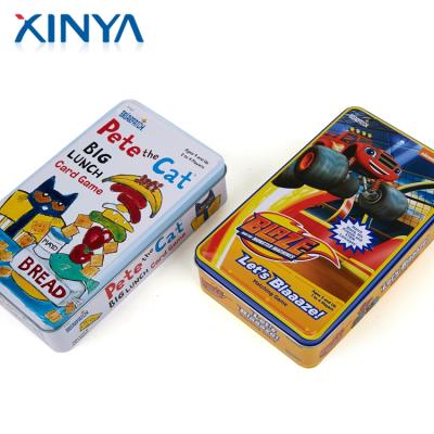 China For Home Wholesale Custom Printing Logo Cartoon Metal Kids Toy Tin Can Made In China Use XINYA for sale