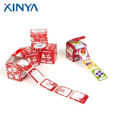 China XINYA Company Waterproof Cartoon Bun Adhesive Label Cute Paper Sticker For Kids for sale