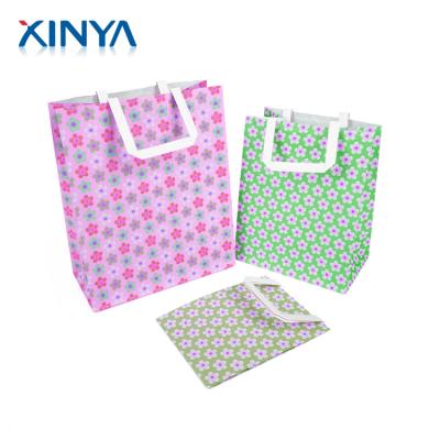 China OEM Recyclable Factory China Recycled All Type Paper Gift Bags With Flat Handle for sale