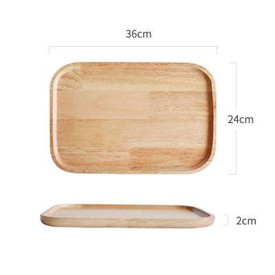 China Import and Export Quality Food Serving Tray Wooden Tray Sustainable Custom Wooden Tray for sale