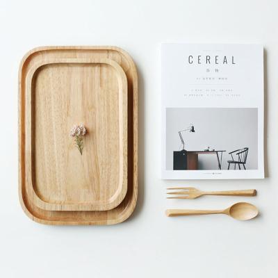 China Wholesale Viable High Quality Rectangle Wooden Valet Breakfast Tray Wooden Tray for sale