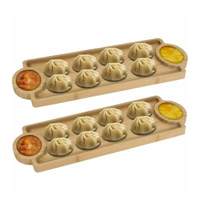 China Modern Simple Sustainable Bamboo Wooden Rectangular Household Wooden Trays for sale