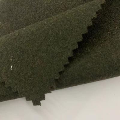 China Double faced 5%Wool 95%T plain weave bridle suitable for overcoats, skirt, anoraks, fall winter clothing fabrics for sale