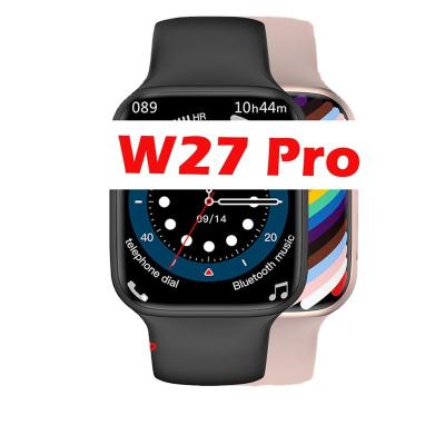 China NFC Touch Screen IWO W27 Men's Touch Screen IWO W27 PRO Sleep Monitor Message Charging Women Smartwatch NFC Siri BT Call Radio for sale