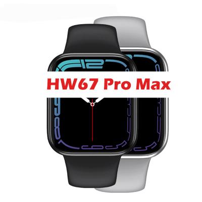 China MP3 Playback Pro Max Full Screen Nfc Call Ip67 Oled Rohs Ce Waterproof HW67 Pro Max Smart Watch 1.9 Smart Watch HW67 for sale