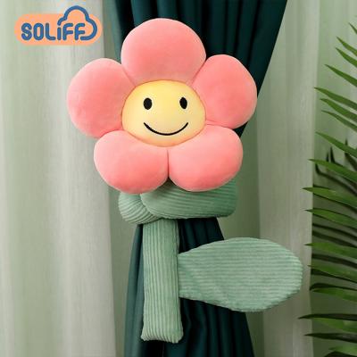 China Curtain Buckle Soft Plush Toy Stuffed Plush Flower Pillow Decorations Small For Home for sale