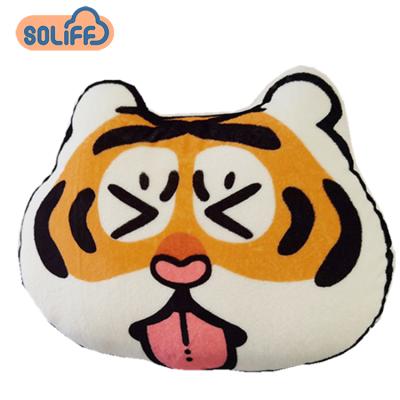 China Custom Cute Soft Plush Mondern Tiger Cushions Animal Toy Cushion Pillow Pillow Stuffed Cushions For Home Decor for sale