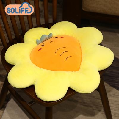 China Anti-Static Cute Fruit Pillow Cushion Sunflower Cushion Outdoor Chair Cushions For Home Decor for sale