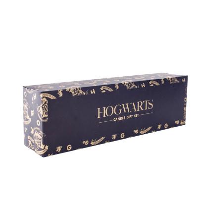 China Recyclable Recycle Custom Printing Black Candle Paper Boxes Luxury Small Candle Gift Box Packaging for sale