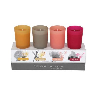 China Recyclable Wholesale Colorful Candle Box Packaging Small Candle Shipping Packaging Boxes Custom Logo for sale