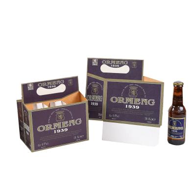 China Wholesale Recyclable Biodegradable Beer Wine Packaging Boxes Cardboard Gift Packaging For Wine Bottles Beer Cardboard Box for sale