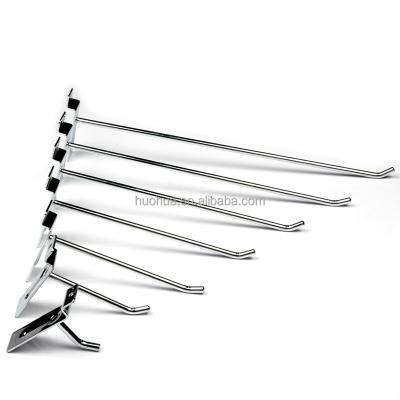 China Goods Huohua high quality single fork accessories display hanging slatwal hook for sale