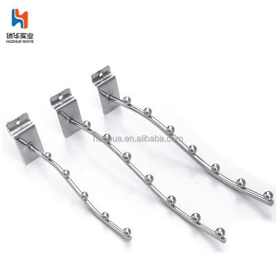 China Huohua single 5 ball hook yarn slatwall hook high quality supermarket single display slatwall for sale