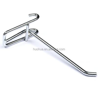 China Single Wire Hook Huohua Hook Up Durable Plating Metal Grid Wall Hook for sale