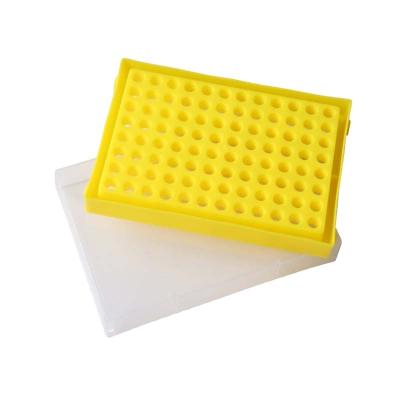 China PP Storage Box With Lid 0.2ml Centrifuge Tube Box PCR Tube Box 96 Well for sale