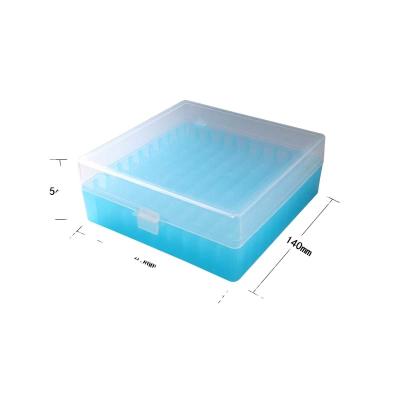 China Lab Cold Storage Box 100 Lattice Shake Box 100 Tube 100 Grid Freezing Plastic Cold Storage BoxPut 1.8ml Freezing Fin for sale