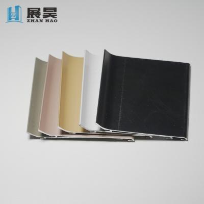 China Contemporary popular Free sample Aluminum skirting board for kitchen for home decoration for sale