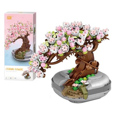 China DIY TOY 2021 New Legoes Trees Artificial Potted Plants Flowers Building Block For Christmas Gift for sale