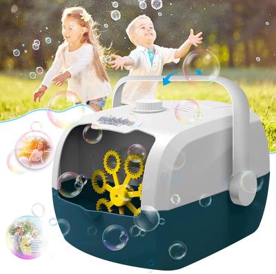 China 2021 Party Atmosphere Bubble Machine Portable Outdoor Automatic Plastic Electric Toys For Children for sale