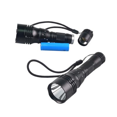 China 2021 Hot Selling Convenient Waterproof Torch T6 Led High Power Yohi Scuba Diving Flashlight With 18650 Battery Diving Flashlight for sale