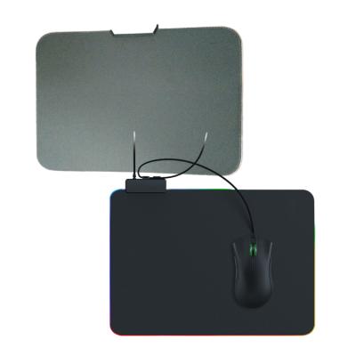 China 2021 Comfortable Anti-Slip Rubber Base Waterproof Yohi Mat Gaming Rgb Led Mouse Mouse Pad RGB Custom Mouse Pad for sale