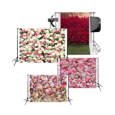 China 2021 Colorful Seamless Beautiful Yohi Flower Wall Photography Background Cloth Photography Background Paper for sale