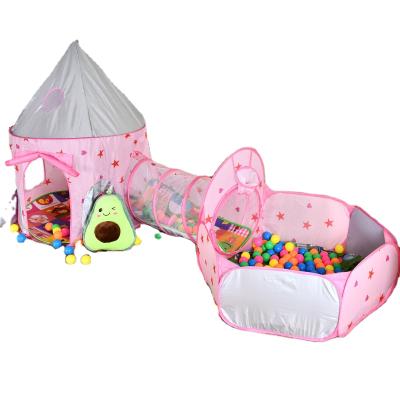 China Fabric Yohi Children's Room Small Pool Ball Theater House Princess Girl Castle Play Portable Kids Room Folding Playtent for sale