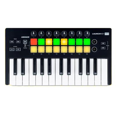 China Pratice Yohi Worlde Panda Midi Keyboard 25 Mini Portable Mini 25-Key USB Keyboard and Drum Pad Midi Controller for sale